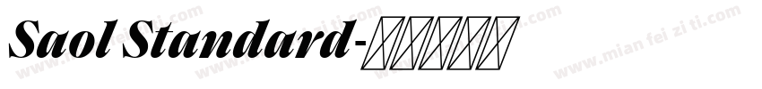 Saol Standard字体转换